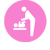 おむつ交換台(多機能トイレに設置)