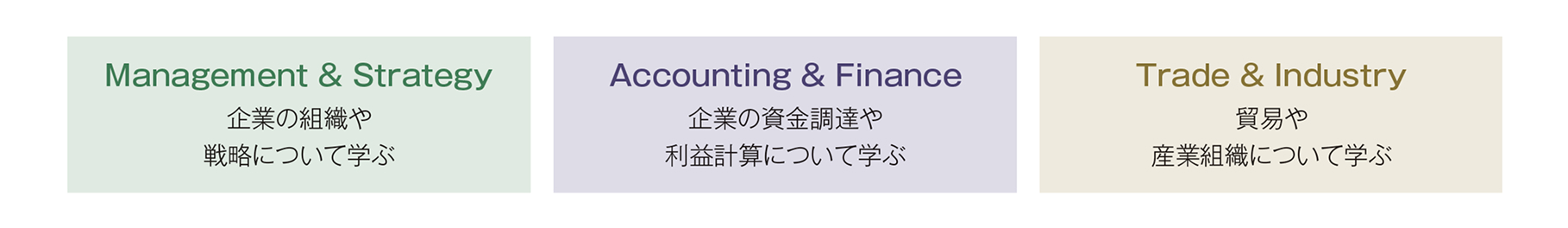 経済・経営・会計ファイナンスをバランスよく学習