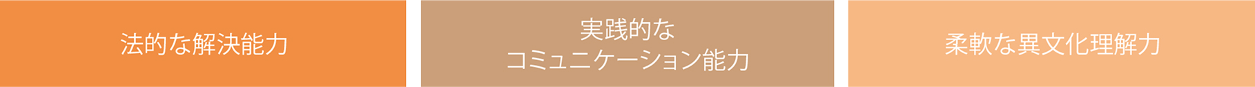 3つの力の修得を教育の柱として国際化社会の要請に応えることのできる人材を育成