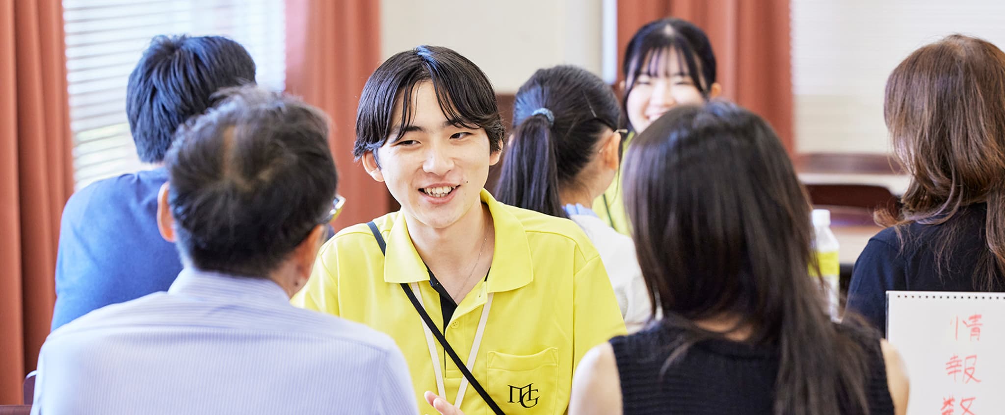 学生との個別相談の様子