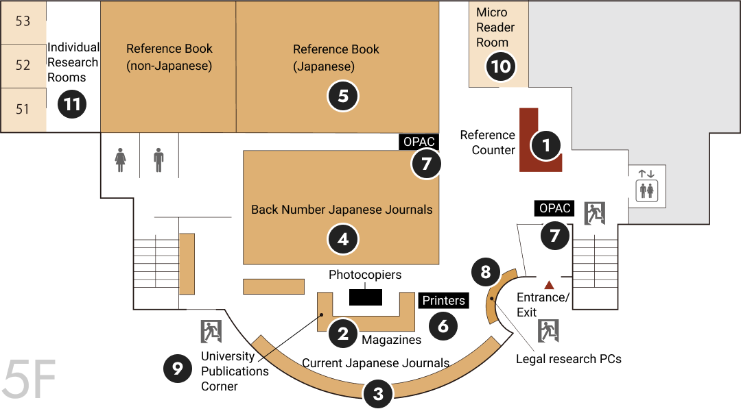 5F フロアマップ図