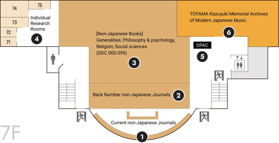 7F フロアマップ図