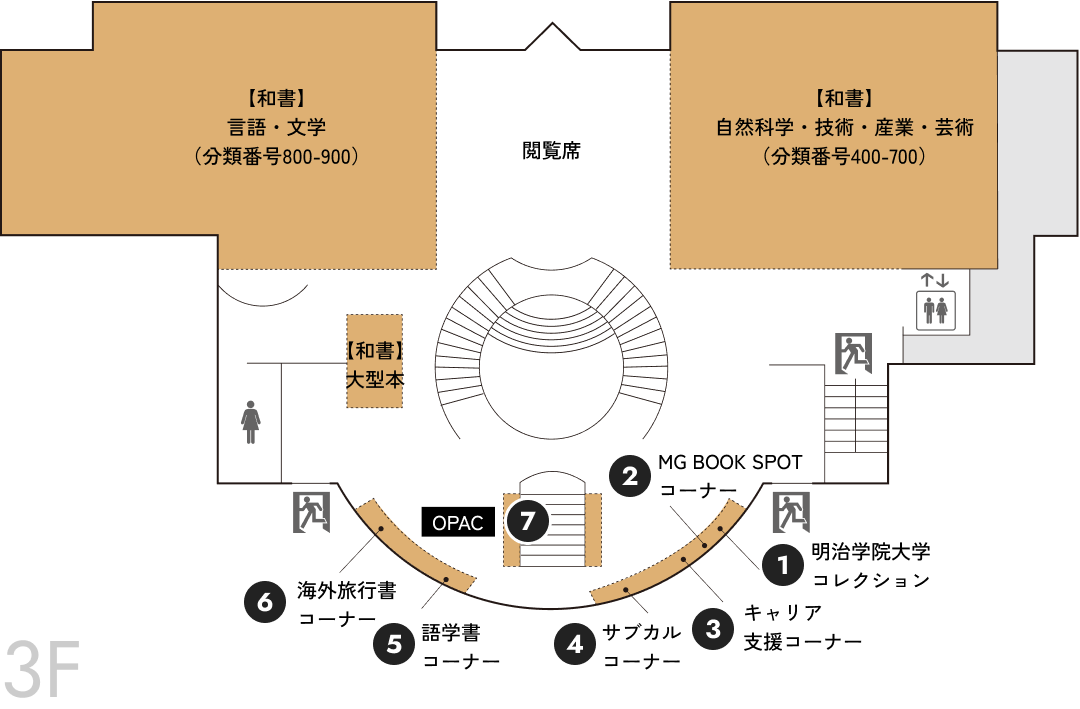 3F フロアマップ図