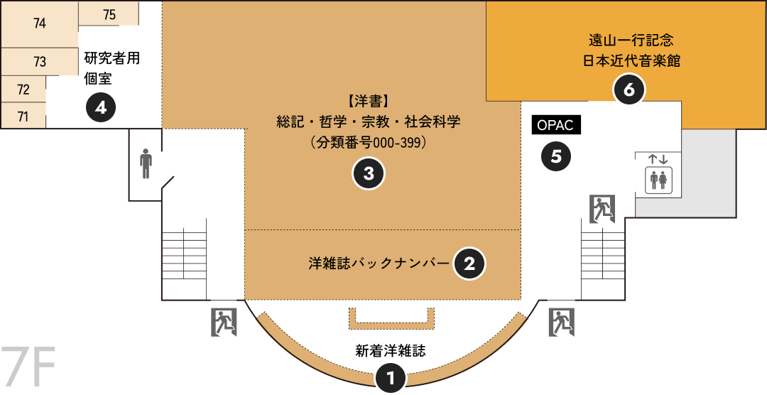 7F フロアマップ図