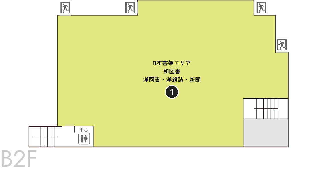 B2F フロアマップ図