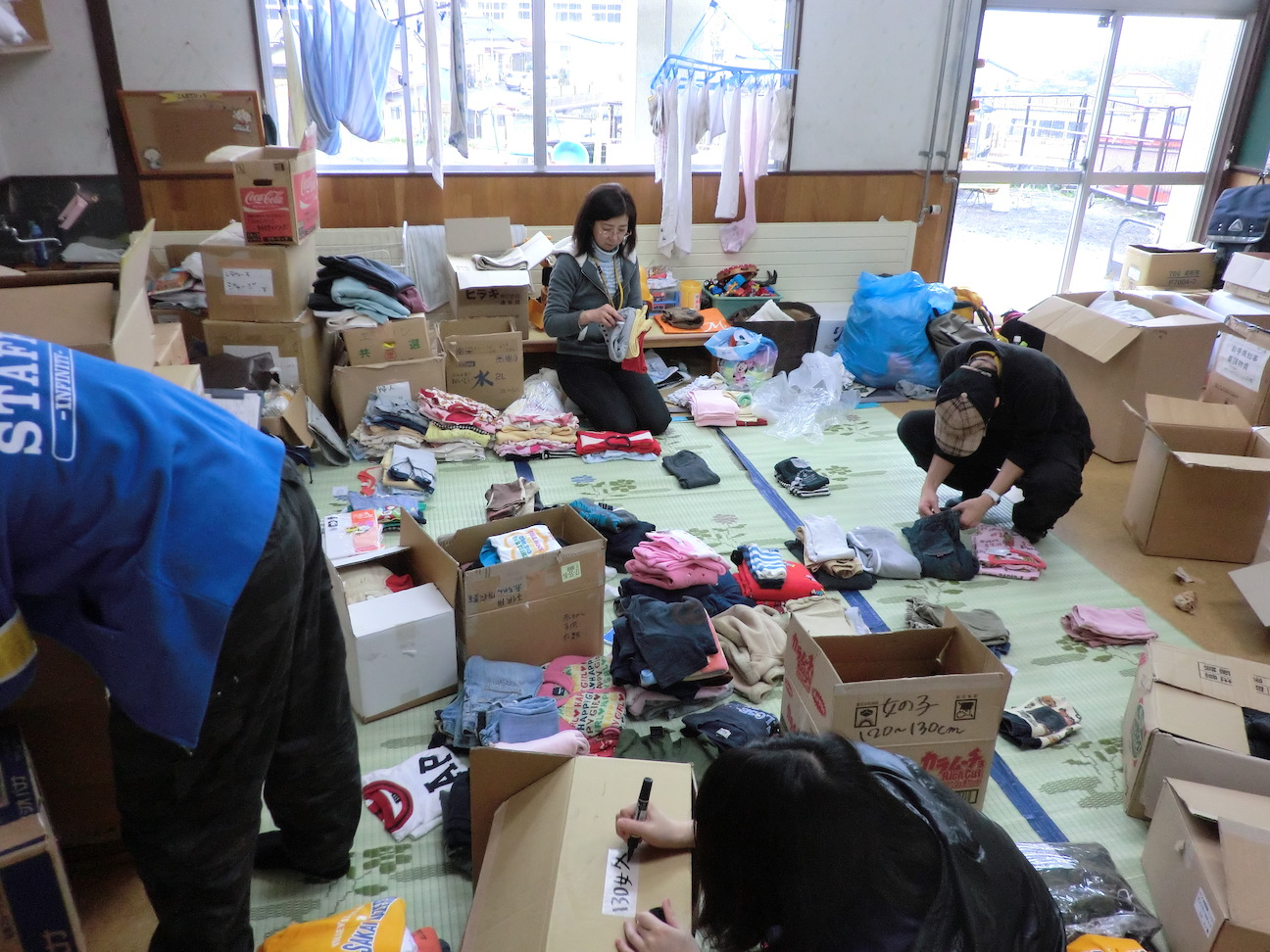 岩手県大槌町吉里吉里(2011年3月東日本大震災)での支援活動