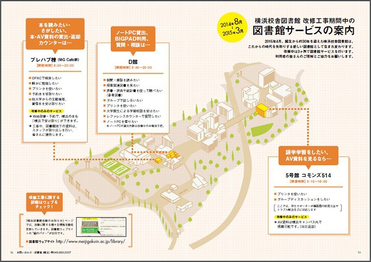 改修中の図書館サービスMAP