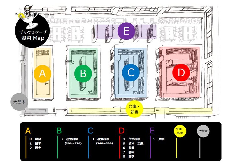 2Fブックスケープ 図書配置図