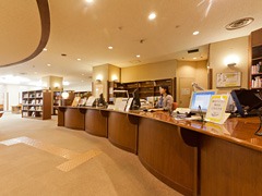 白金図書館 カウンター