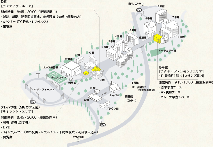 仮設図書館マップ